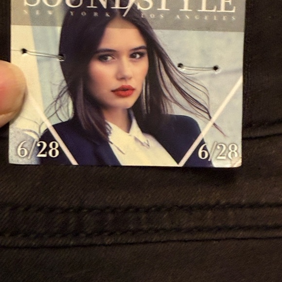 Sound/Style Jamie Ankle Skinny Slim & Sleek Jeans NWT Black 6 - Picture 12 of 12